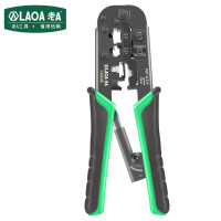 老A(LAOA) 6P/8p 三用棘轮网线钳 网络钳 压线钳 8P/6P/4P三用网络钳LA195106*
