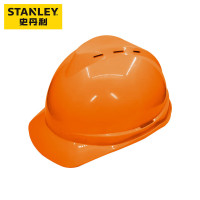 史丹利STANLEY安全帽ABS建筑工地工程电工透气款防砸抗冲击头盔ST1120 橙色1顶*