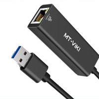 迈拓维矩(MT-viki)usb转网口千兆有线网卡RJ45转接头 MT-UW03A