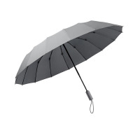 左都(ZUODU) ZD109 全自动雨伞折叠伞商务伞雨伞女双人黑色大伞晴雨伞16骨抗风暴伞 迷雾灰 *