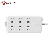 公牛(BULL) 109K(B)袋装延长线插 座(4013)3*1.5,10m,6H*