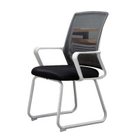 三极 TP1066 办公室透气电脑椅白色框架黑色