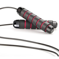 三极 TP1530 运动健身钢丝绳 学生跳绳 2.8米 黑红条纹