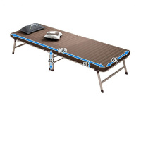 三极 TP1046 办公室单人午休床折叠陪护床 咖啡色 190*63*40cm