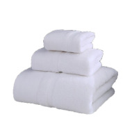 三极 TP1243 全棉加厚三件套 柔软吸水 白色 70*140cm/74*34cm/35*35cm