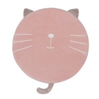 三极 TP1227 记忆棉纯色圆形办公室椅垫可拆洗榻榻米坐垫 浅灰(圆形垫) 直径40cm