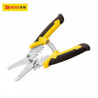 波斯(BOSi) 多功能剥线钳刀线槽剪电线剪刀剥线剪电缆剪刀 7吋 BS446227