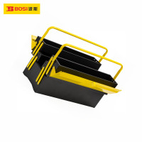 波斯(BOSI)三层双杆工具箱多功能铁皮维修箱 500×200×240MM BS522500