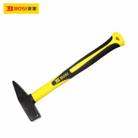 波斯(BOSI)发黑纤维柄钳工锤除渣锤除锈锤手锤榔头锤子 500G BS353500