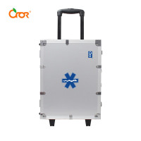 科洛(CROR) ZS-L-012B外科急救箱(含拉杆) 500*380*187mm 银色 含8大类45种急救用品