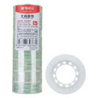 晨光(M&G)文具 透明胶带 高透易撕小胶带 开学学生手工胶布18mm*30y AJD97323 8卷/筒