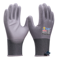 星宇 金刚纱防切割 PU手套 PU8001 L 120副一箱