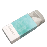 洁玉(Jeyu) 防螨抗菌几何毛巾单条装礼盒TG19-06A几何灰