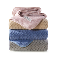 洁玉(Jeyu) 舒畅毛巾三条装礼盒J3030-C驼色+粉色+蓝色