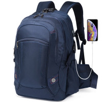 三极 TP2087 运动背包户外野营防水登山包男女休闲旅行双肩背包 蓝色 35*21*52cm