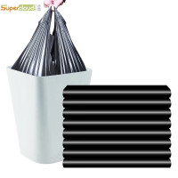 舒蔻(Supercloud) 物业垃圾袋手提 40*62cm*35只 2丝特大号加厚黑色