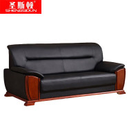 圣斯顿S D-SF20588BK三人位牛皮沙发2050*850*880mm(单位:张)黑色
