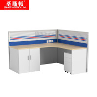 圣斯顿 Z-CJ180160-12C 1800*1600*1200mm 屏风工位含折叠床木制床柜活动柜 张 蓝+白