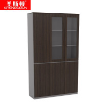 圣斯顿S-HB1240DT简约板式文件柜储物柜1200*400*2000mm(台)古典胡桃