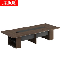 圣斯顿Y2-C7430板式简约会议桌洽谈桌3000*1200*750mm(张)胡桃色