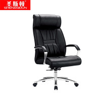 圣斯顿CH-010A皮质主管椅转椅黑色(个)540*570*1170-1230mm