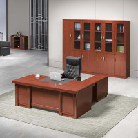 圣斯顿 RY-A1801班台(直型) 中式经典油漆大班台办公桌1800W×900D×760H 胡桃色(单位:张)