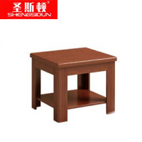 圣斯顿 RY-C6006 油漆款双层方茶几600W×600D×450H(单位:张)胡桃色