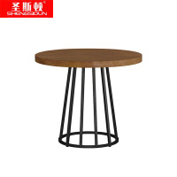 圣斯顿 S-CZ112实木餐桌含6把餐椅1200*750mm(套)胡桃色