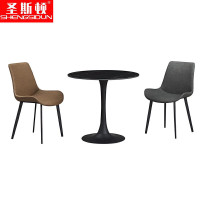 圣斯顿 S-SR502简约岩板洽谈桌700*750mm(单位:张)白色