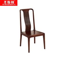 圣斯顿 S-HM5341乌金木餐椅530*410*920mm(单位:把)胡桃色