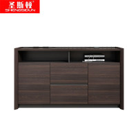 圣斯顿 QSXL-10茶水柜储物柜1800*450*880mm(单位:台)黑胡桃色