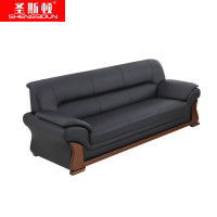 圣斯顿 S-HB86311-3 2100*850*860mm 三人位沙发牛皮张 黑色