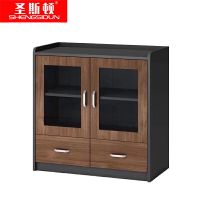 圣斯顿 GN66E0803现代板式茶水柜800*400*800mm(单位:张)胡桃色