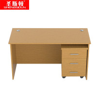 圣斯顿 AH-1460单人办公桌含活动柜1400*600*760mm(张)胡桃色