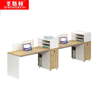 圣斯顿S-Y11202Y并排二人位卡座职员办公桌电脑桌(含椅)600*3000*750mm 颜色可选(套)