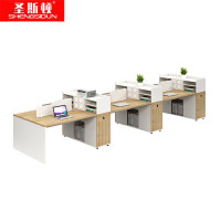 圣斯顿S-Y11206Y对坐六人位卡座职员办公桌电脑桌(含椅)1200*4500*750mm (套)