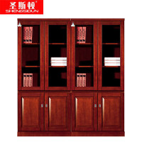 圣斯顿SW05-4B中式四门文件柜储物柜1800*400*2000mm(组)胡桃色