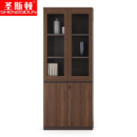 圣斯顿 AF-08113S两门板式文件柜800*400*2000mm(台)红橡色