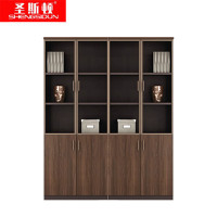 圣斯顿 AF-16161现代款板式4门文件柜储物柜1600*400*2000mm(套)红橡+咖啡色