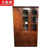 圣斯顿 RY-B3018A-2HY中式油漆文件柜1200W×400D×2000H(组) 胡桃色