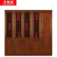 圣斯顿 F-503B油漆五门书柜更衣柜2104*450*2000mm(单位:组)胡桃色
