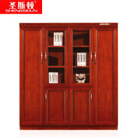圣斯顿 SW05-4T中式四门文件柜储物柜1800*400*2000mm(组)胡桃色