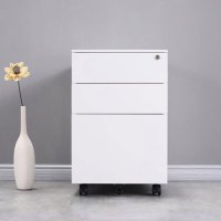 圣斯顿 SDC-0505-WT白色钢制薄边钥匙锁长拉手活动柜407*520*600mm