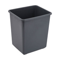 安居先森无盖方形垃圾桶家用办公室宿舍1个 10L灰色