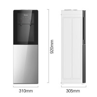 美的(Midea) 饮水机茶吧机家用上置式净水机一体客厅立式 桶装宿舍办公室YR1002S-X[钢化玻璃双开门]