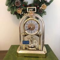 RHYTHM 座钟欧式客厅办公室卧室水晶旋转钟摆4SG744/768 4RP772WR08