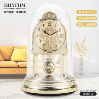 丽声(RHYTHM)钟表 客厅卧室座钟办公室欧式台钟水晶旋转装饰摆件 17cm精致钟摆4RP777WR18