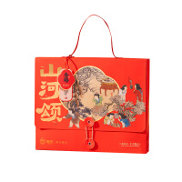 雅觅 山河颂·春禧 缤纷雪花酥什锦礼盒320g