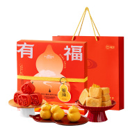 雅觅 四季长安·福禄 国风如意糕点礼盒720g