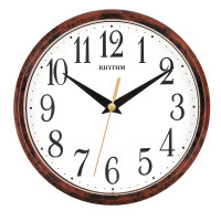 RHYTHM 丽声日本丽声挂钟客厅卧室简约钟表装饰创意家用座挂一体石英钟 CMG890DR06